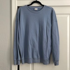Blue crew neck